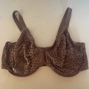 Bali Platinum Lace Bra in Brown,‎ 36DD, 3915